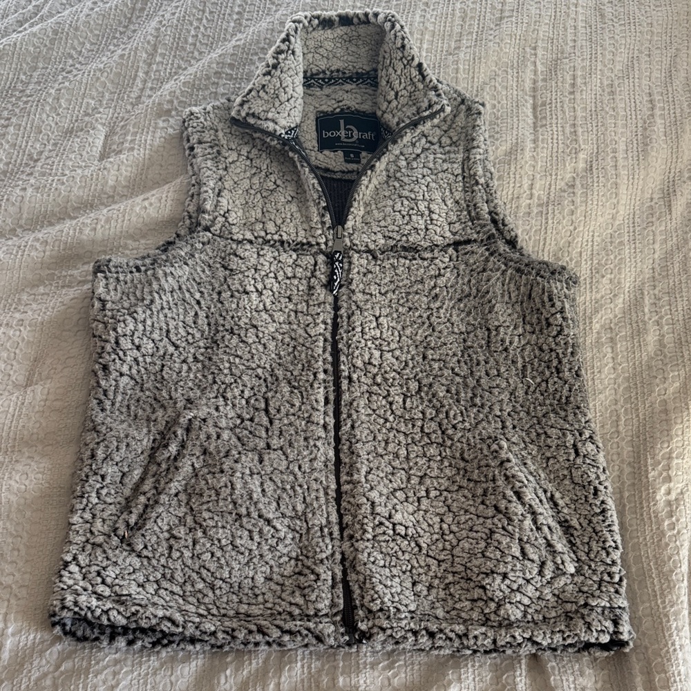Boxercraft Women's Charcoal Sherpa Vest